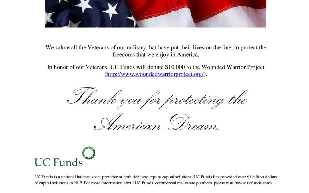 UC Funds Salutes Our Veterans